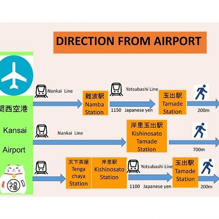 Apartmán 玉出204 Wifi付 玉出駅から徒歩2分 地下鉄難波迄8分 Ósaka Exteriér fotografie